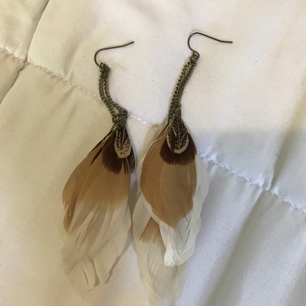 Feather earrings